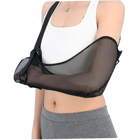 Mesh Arm Shoulder Sling, Medical Shoulder Immobilizer, Shower Sling for Elbow, Adjustable Arm Brace for Torn Rotator Cuff Injury