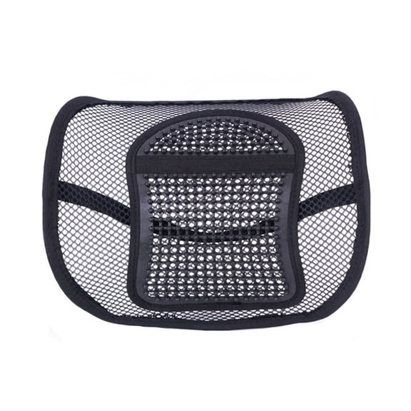 Mesh Back Lumbar Support, Mesh Back Support Seat Cushion Air Flow Chair Back Support with Elastic Strap Back Rest for Home Office Chair Car Seat Back Pain Relief