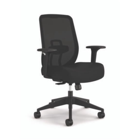 Mesh Back Task Chair with Arms - Black