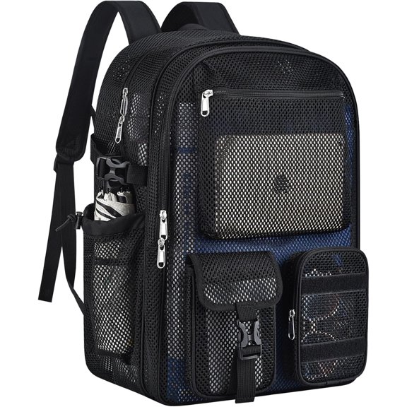 Mesh Backpack Heavy Duty Large College Bookbag for Adult
