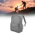 thumbnail image 1 of Mesh Backpack Heavy Duty Lightweight Large Capacity Washable See Through Backpack for Swimming Beach Sports Gray, 1 of 8