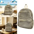 thumbnail image 1 of Mesh Backpack Large Capacity Portable Open Design Backpack for Beach Travel Outdoors Swimming Daily Leisure Shopping Youth and Adults Lightweight Foldable Daypack, 1 of 9
