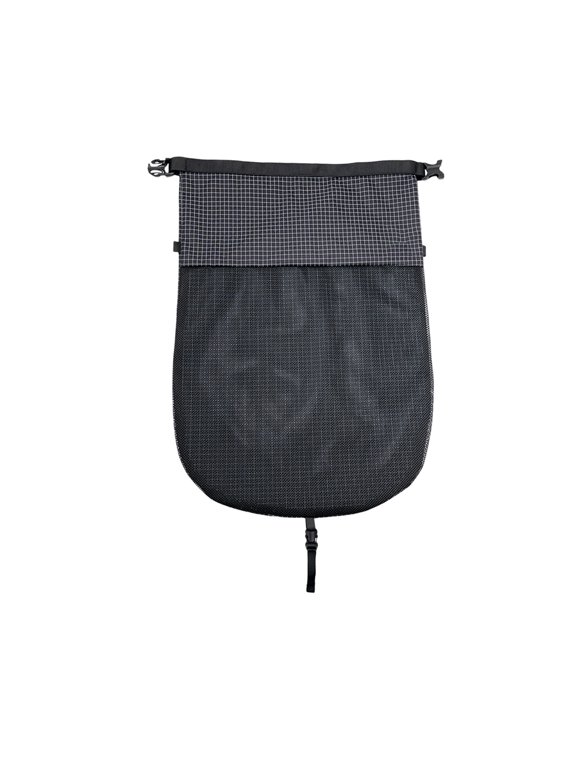 Mesh Backpack for Travel Packing, External Attachment Bag with Secure Buckle Fixture, Shoe Carry Helper
