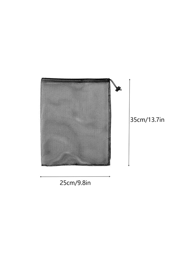 Mesh Bag, Drawstring Gym Bag Nylon Mesh Drawstring Bag with Cord Lock Closure for Collecting Toys Travel Sports