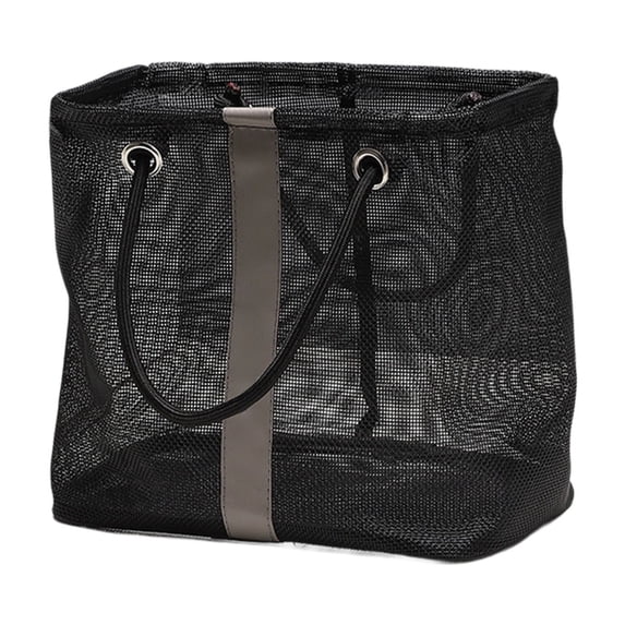 Mesh Bag Mesh Wash Bag Portable Storage Organizer with Wide Opening, Polyester Material for Toiletries Beach Gear, Hand Carry Tote Bag for Travel Camping Gym, Breathable and Easy Clean Wash Bag