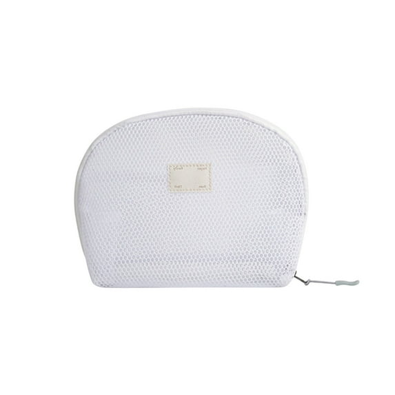 Mesh Bag Pouch, Mesh Cosmetic Bag Portable Makeup Pouch Travel Toiletry Bag for Makeup Organizer Home Office Travel Accessories Transparent Storage Bag Small Bag