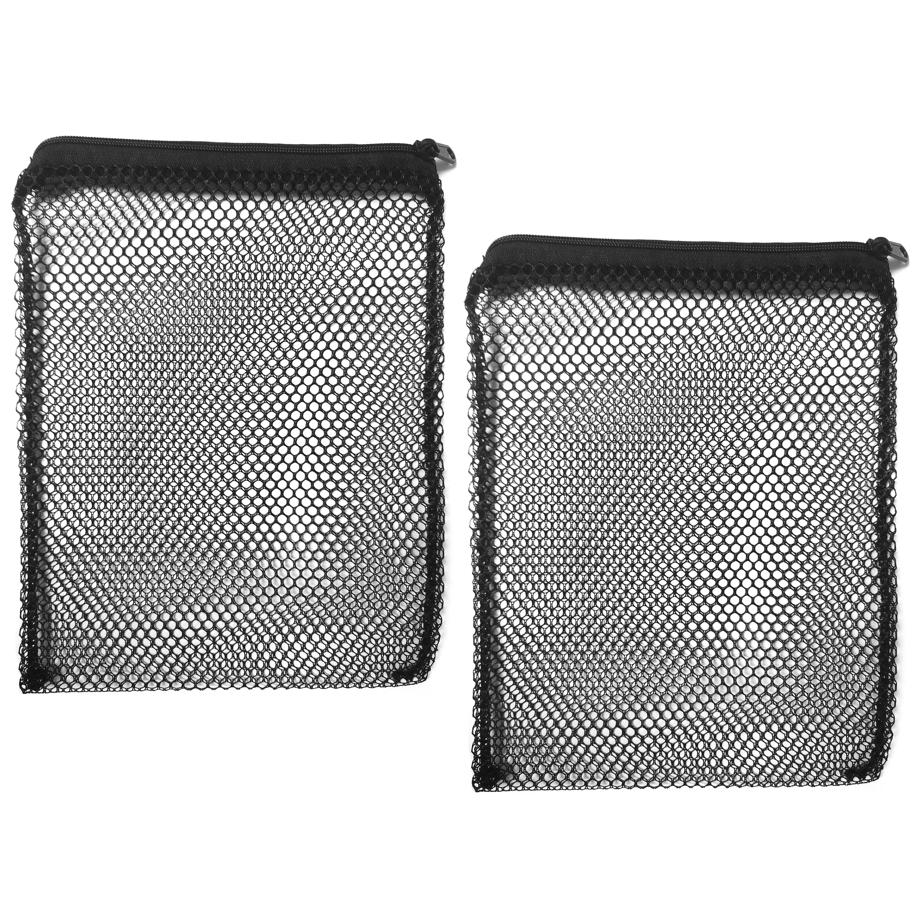 Durable Black Mesh Bio Ball Filter Bags, 2-Pack, 7'' x 9''