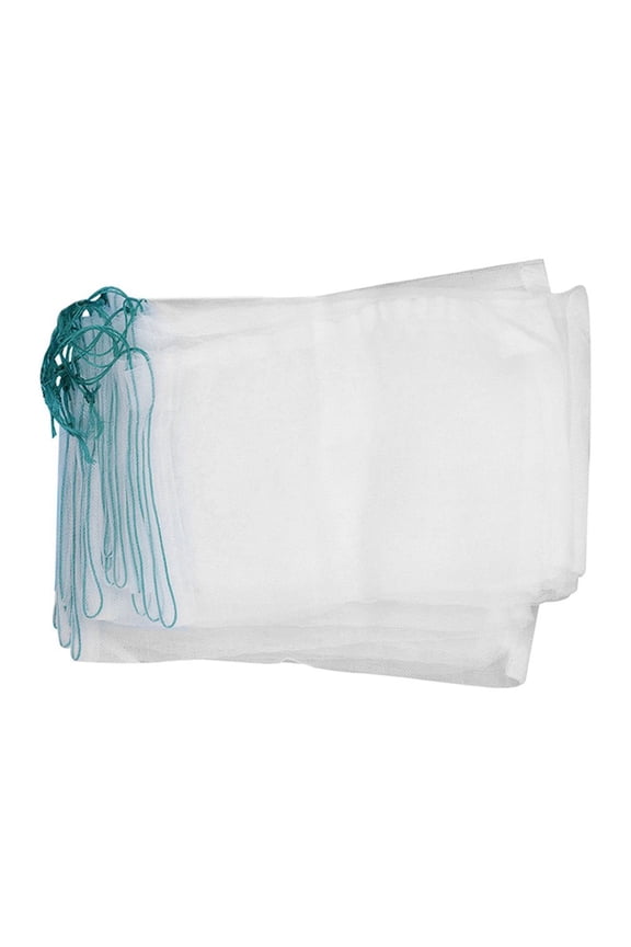 100Pcs Nylon Mesh Bags with Drawstring for Household Multi Function Netting Bags Garden Accessory