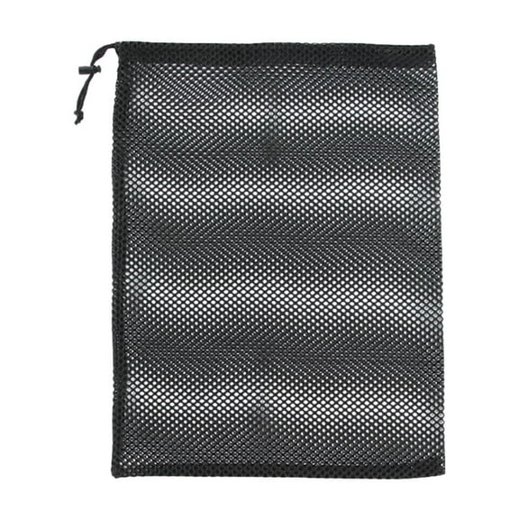 Mesh Bags Drawstring, Multi Purpose Mesh Bag with Lock, Multipurpose Storage Bags for Gym, Balls, Beach, Laundry,For Home Use Convenient Storage Laundry Bags Sports Net Vegetable Travel(Black,12x10")