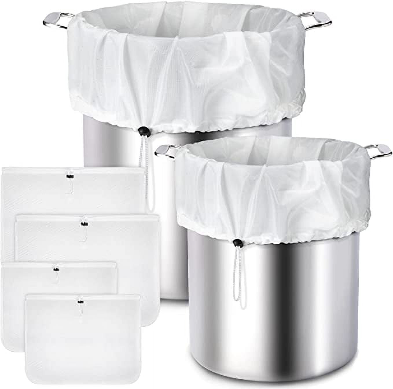 Mesh Bags Reusable Kitchen Straining Bag Brew,Fine Mesh Bag Strainer