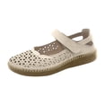 thumbnail image 1 of Mesh Ballet Flats Shoes for Women Comfortable Dressy Round Toe Mesh Flats Mary Jane Shoes for Events Party Leisure,36, 1 of 5