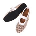 thumbnail image 1 of Mesh Ballet Flats for Women Breathable Fishnet Flats with Buckle Casual Work Shoes, 1 of 3