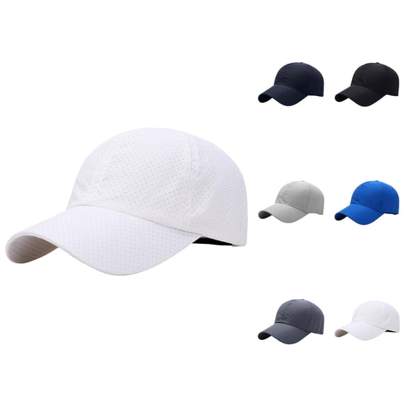 Mesh Baseball Cap Women Men Summer Breathable Adjustable Sun Hat for Outdoor Sports