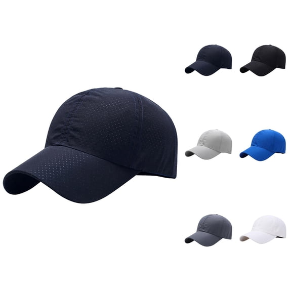 Mesh Baseball Cap Women Men Summer Breathable Adjustable Sun Hat for Outdoor Sports