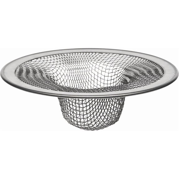 Mesh Bathroom Lavatory Sink Strainer - Small Drain Strainer, Drain Mesh Basket, Bathroom Sink Drain Strainers, Drain Hair Catchers for Laundry, Mop Pool, Slop, RV Sink, Stainless Steel Drain Filter