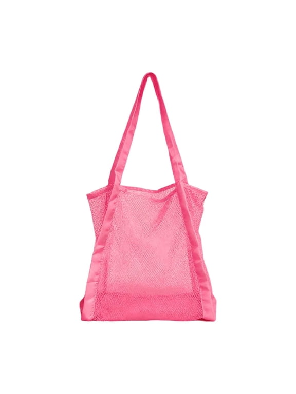 Mesh Beach Bag Drawstring Large Capacity Breathable for Wet Clothes Towels Snorkeling Gear