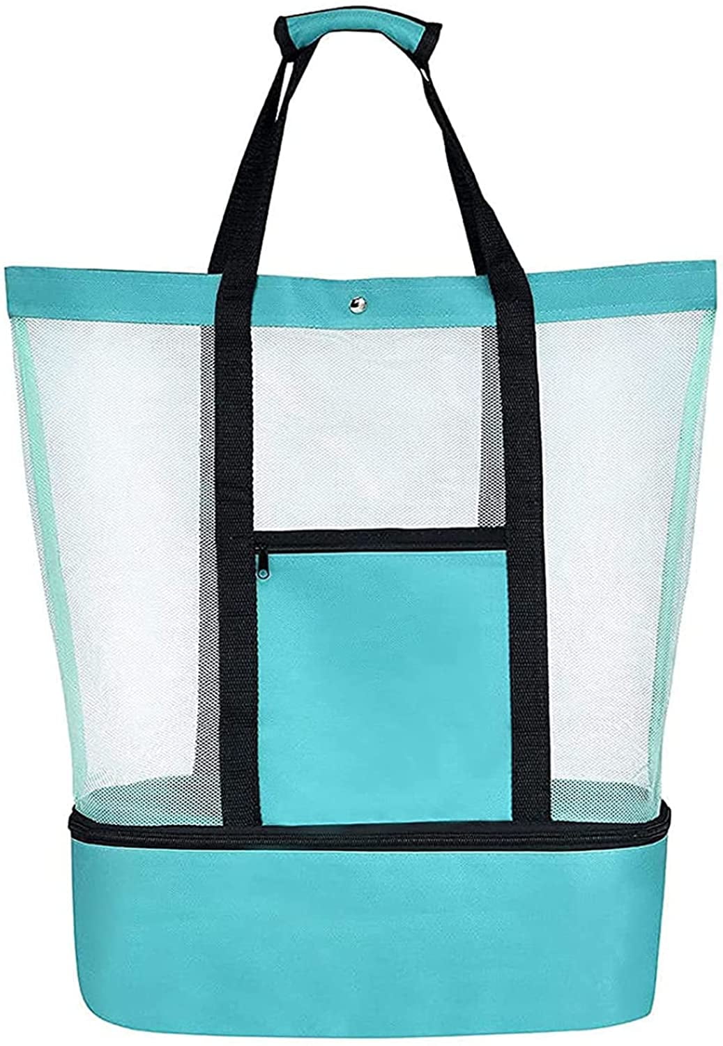 Mesh Beach Bag, Lightweight Tote Bag With Zipper For Toys & Beach, Outdoor  ＆ Pool Vacation Essentials