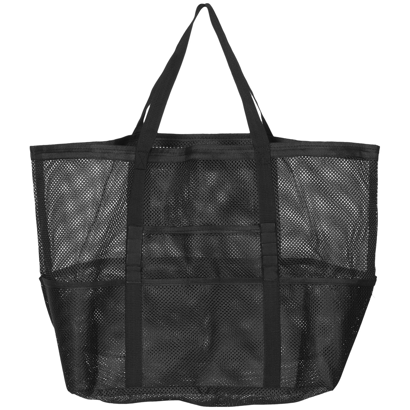 Mesh Beach Bag Swim Beach Bag Large Beach Bag Women Beach Tote Bag with Zipper Pocket