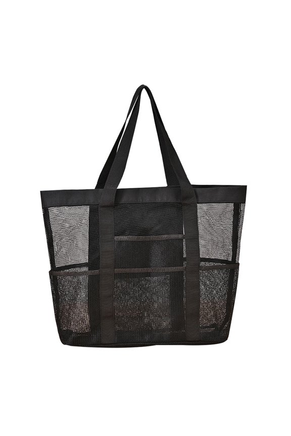 Mesh Beach Bag, Toy Tote Bag with Inside Pockets for , Lightweight & Foldable Mesh Tote Bag