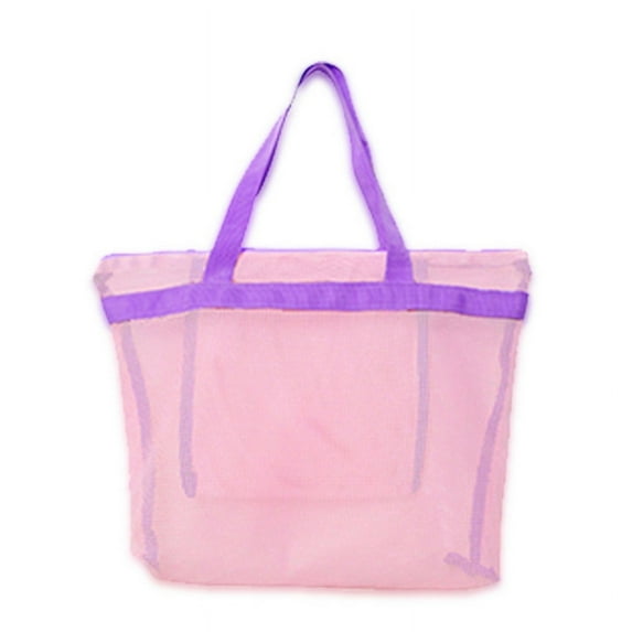 Mesh Beach Bag Travel Toiletry Bag Beach Toy Bag Large Capacity Sand Toy Bag