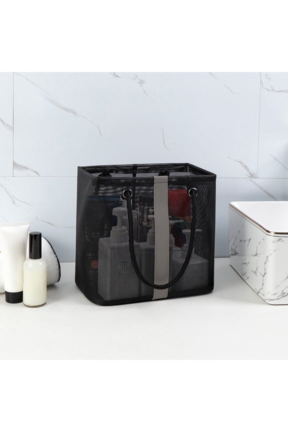 Mesh Beach Bag for Women, InsCrazy Portable Beach Tote Bag for Vacation, Sandproof Beach Toys Organiser Waterproof Swimwear Handbag for Swimming Party Supplies