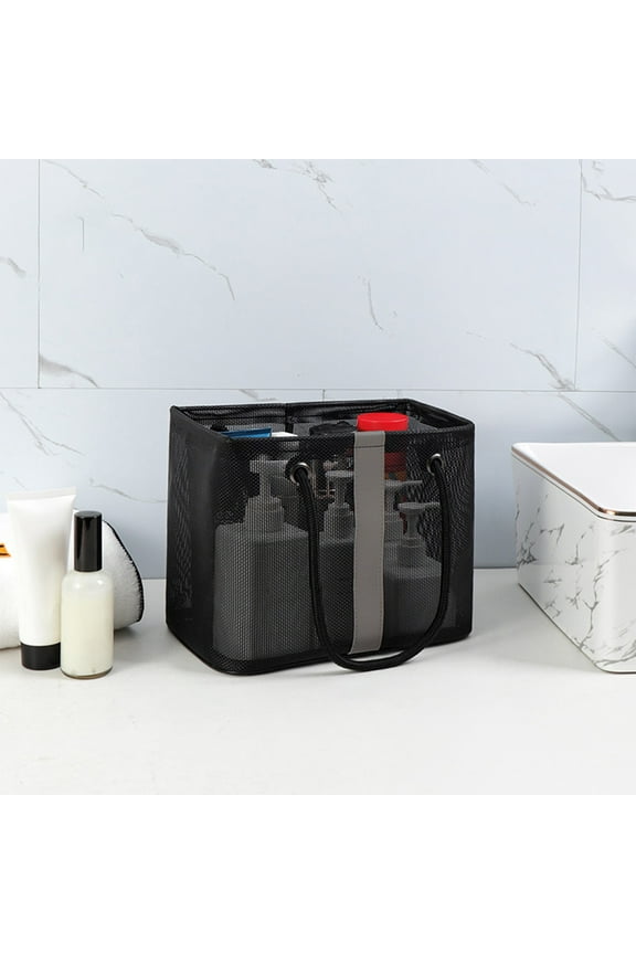 Mesh Beach Bag for Women, InsCrazy Portable Beach Tote Bag for Vacation, Sandproof Beach Toys Organiser Waterproof Swimwear Handbag for Swimming Party Supplies