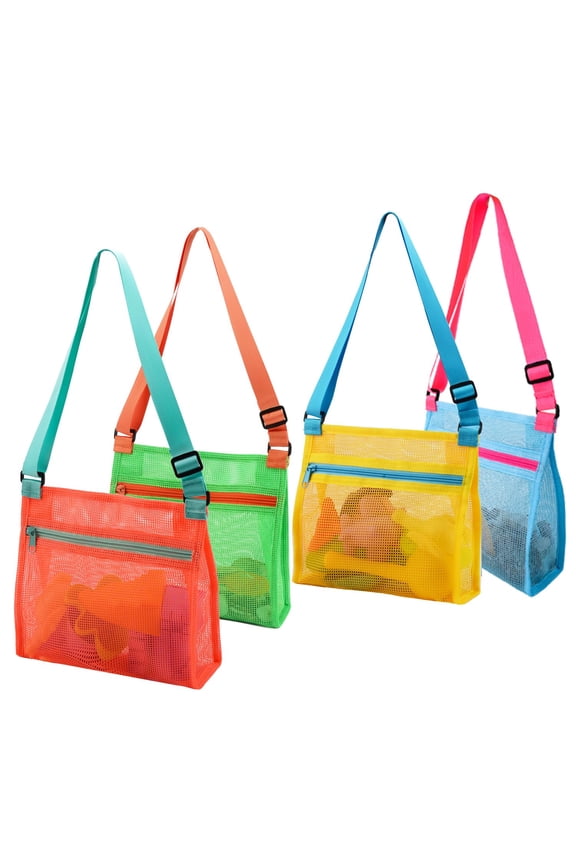 Mesh Beach Bag for Shells Collecting ,Shell Bags for Beach, Beach Shell Bag, Sea Shell Bags for Picking Up Shells