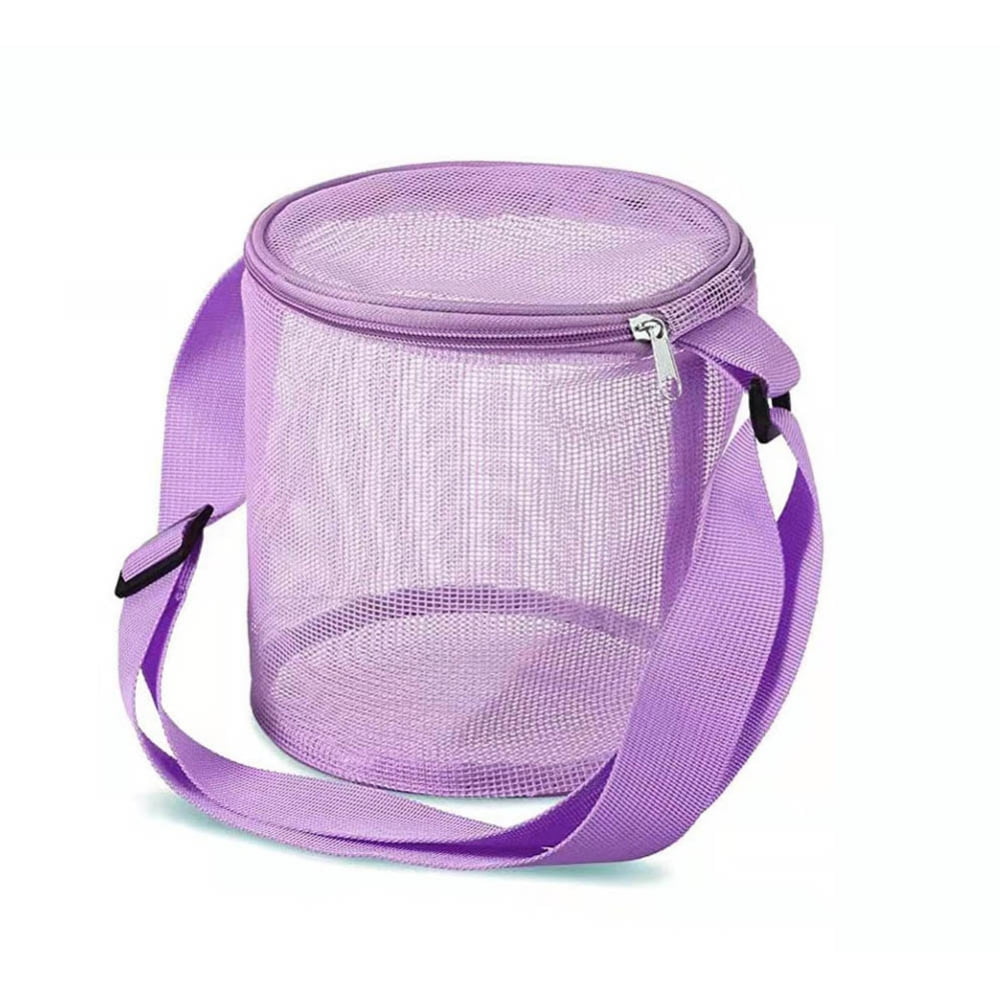 Mesh Beach Shell Bags Sea Shell Bags Kids Seashell Bags Collection Bag for Toys Swimming Accessories for Boys and Girls,1PC