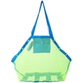 thumbnail image 1 of Mesh Beach Tote Bag, Kids Sea Shell Bags,2 Pack Large Beach Toy Bag Away from Sand,Bag Toys Organizer,Sand Toys Collector-Beach Pool Gear(Green+Blue), 1 of 6