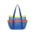 thumbnail image 1 of Mesh Beach Tote Bag With Multiple Pockets Royal Blue Large Capacity Waterproof For Swimming Beach Vacation 1 Pack, 1 of 5
