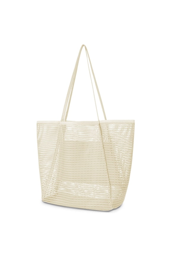 Mesh Beach Tote Bags for Womens, Causal Hobo Pool Bags for Swimming Pools Vacations Beach Essentials