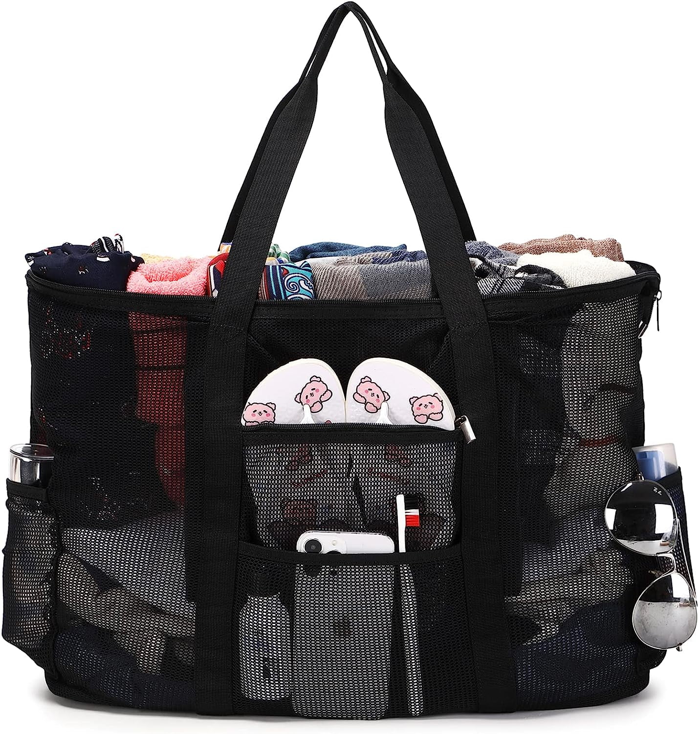 Extra large mesh beach bag best sale