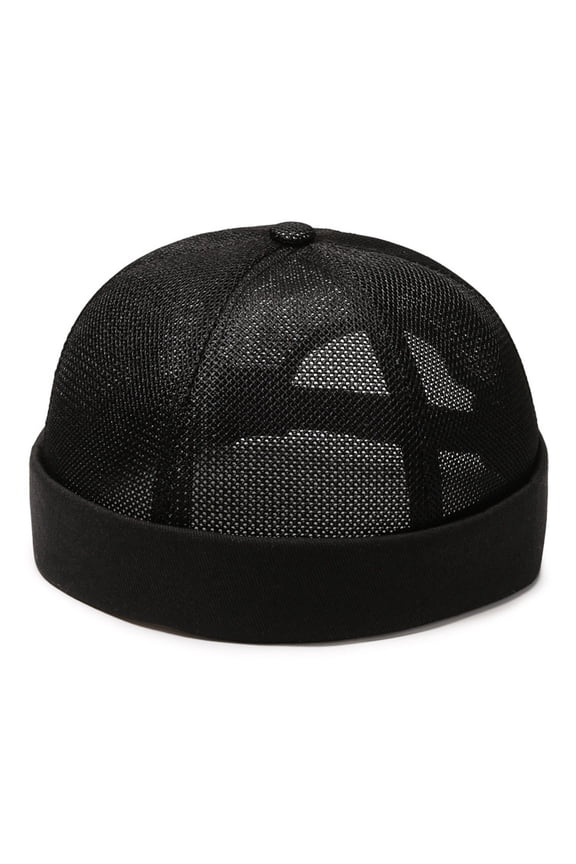 Mesh Beanie Cap,Quick Drying Sport Hat,Adjustable Outdoor Cap,Solid Color Mesh Beanie Cap Lightweight Quick Drying Breathable Design Adjustable Casual Headwear Outdoor Sport Cap for Running Travel