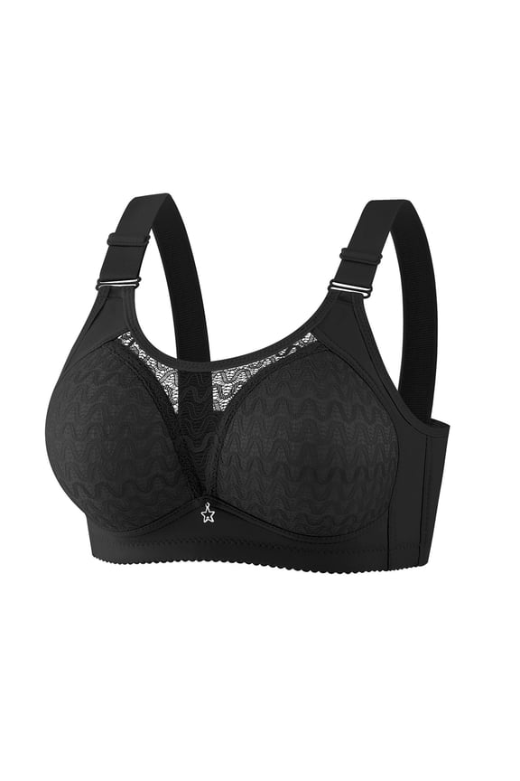 Mesh Bras for Womens,Summer Full Coverage Shelf Support Push-Up Bra Non-Slip Anti-Sagging Seamless Bra Adjustment Spaghetti Straps Corset Everyday Wirefree Comfortable Support Underwear
