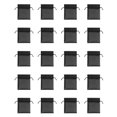 thumbnail image 1 of Mesh Candy Bags 20 Pack, Drawstring Treat Pouches for Halloween Christmas, Party Favor Candy Nut Packaging (Black), 1 of 7