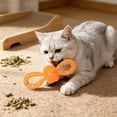 thumbnail image 1 of Mesh Cat Chew Bow Toy with Built-in Bell, 3.9x1.5 Inch Interactive Chew Ring Toy for Cats, Dental Health Catnip Free Toy for Kittens Anxiety Relief, 1 of 6