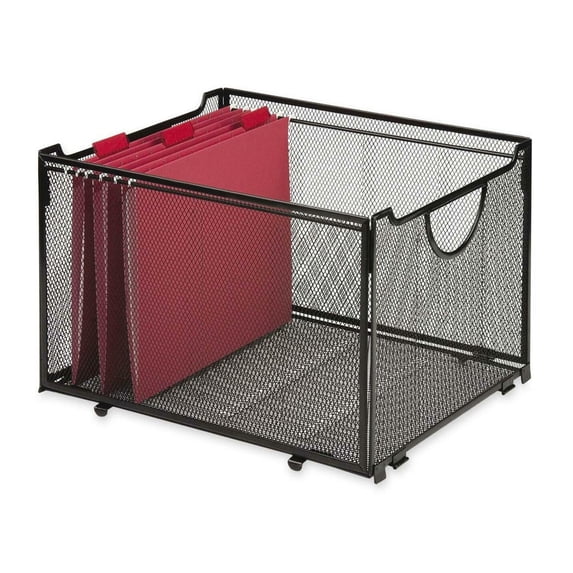 Mesh Collapsible Filing Crate