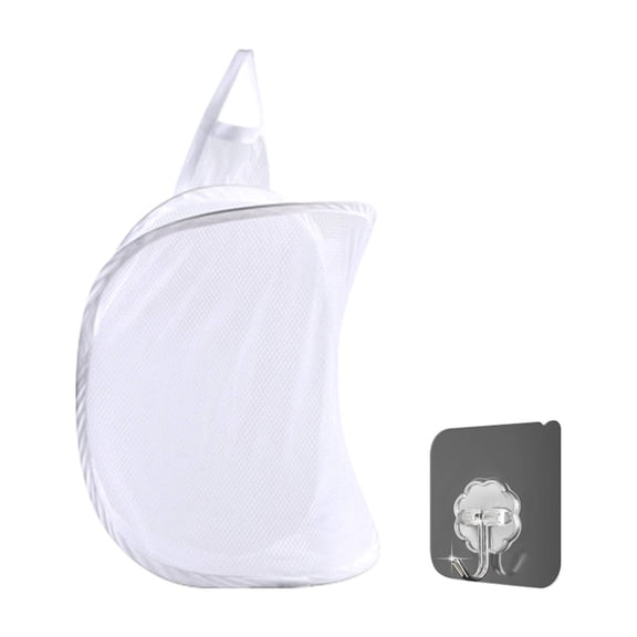 Mesh Collapsible Small Wall Laundry Baskets, Hanging Laundry Hamper, Small Mesh Hanging Laundry Hamper Basket Wall Dirty Clothes Basket for Bathroom, Hotel