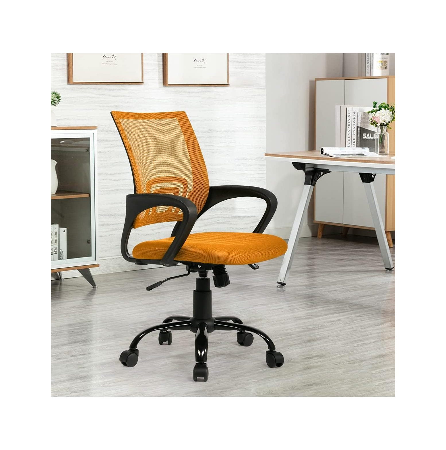 Mesh Computer Desk Chair Swivel Ergonomic Lumbar Support Home Office
