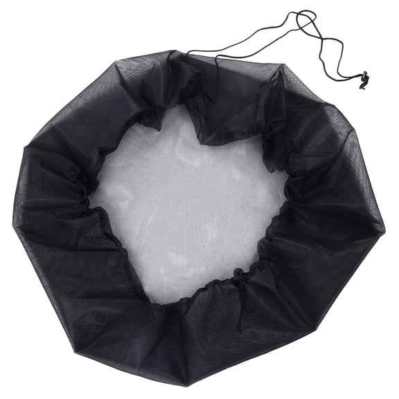 Mesh Cover with Drawstring for Rain Barrels,Outdoor Water Collection Buckets Tank Protector, Garden Rain Bucket Netting Screen Cover for Preventing Fallen Leaves