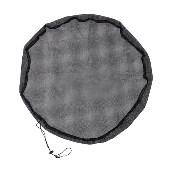 Mesh Cover for Rain Barrels 17.7 Inch 2pcs Rain Barrels Screen Water Bucket Covers with Drawstring, Rain Barrel Net Cover to Keep Leaves and Debris Out for Rain Collection