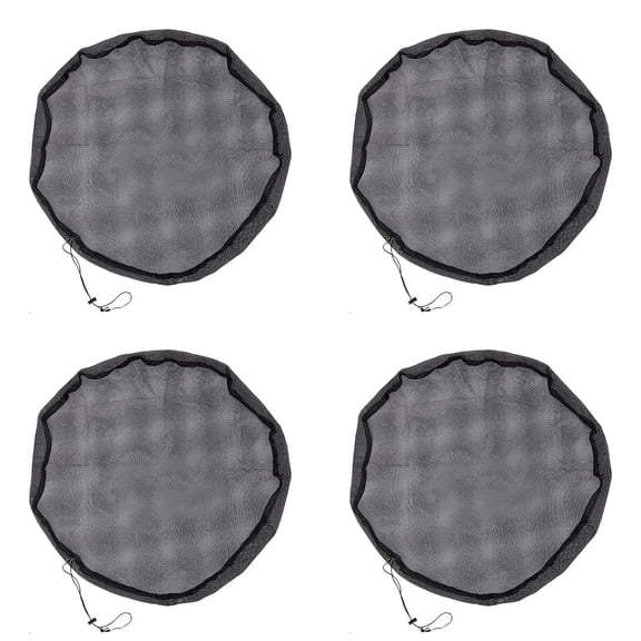 Mesh Cover for Rain Barrels with Drawstring Nylon Rain Barrel Screen Cover to Keep Leaves Debris and Insects Out Water Bucket Net Cover for Outdoor Rain Collection Systems Fits Most Standard Barrels