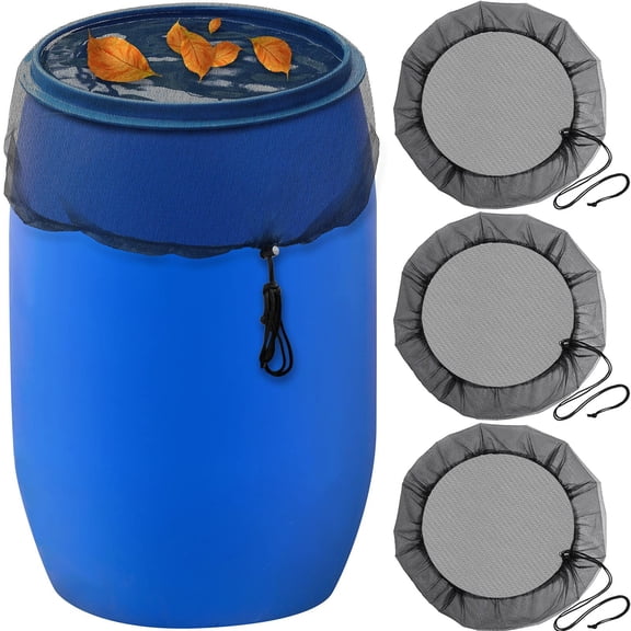 Mesh Cover for Rain Barrels, Water Collection Buckets Cover Rain Collection Barrels Netting Screen To Keep Mosquitoes for Preventing Fallen Leaves Debris Walmart Clearance