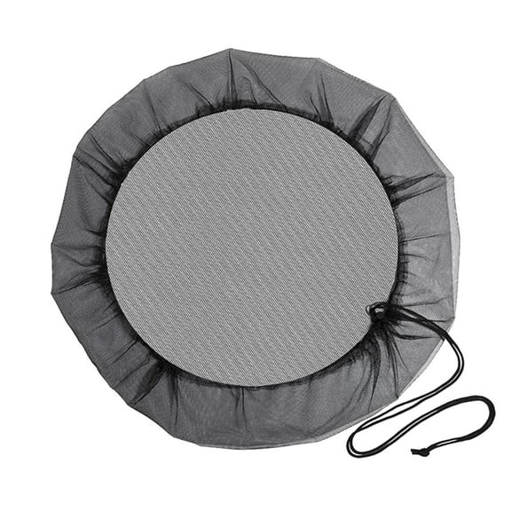 Mesh Cover for Rain Barrels,Water Collection Buckets Tank Protector Screen,Rain Water Collection Bucket Netting Cover with Adjustable Drawstring for Prevents Mosquitoes Leaves Debris Rain Accessories