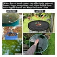 Mesh Cover for Rain Barrel with Drawstring,Rain Collection Barrels