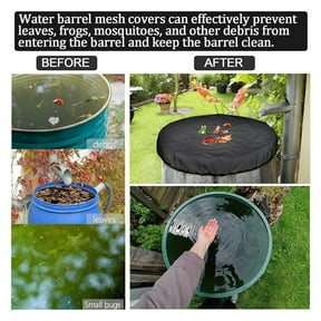 Mesh Cover for Rain with Drawstring,Rain Collection Barrels Netting Screen to Keep Leaves and Debris Out