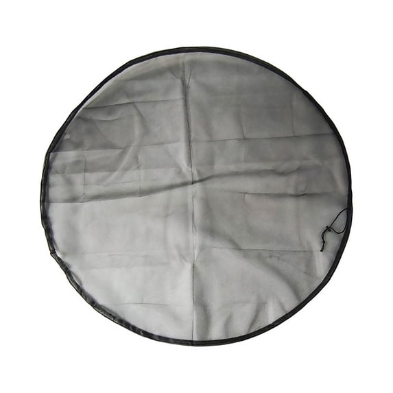 Mesh Cover for Rain Barrel with Drawstring, Round Water Barrel Net Cover for Outdoor Garden Prevent Fallen Leaves Small Objects 110cm