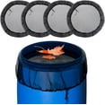 thumbnail image 1 of Mesh Cover for Rain Barrels - 4pcs 95cm Rain Barrel Netting with Drawstring, Water Collection Buckets Tank Protector, 1 of 5