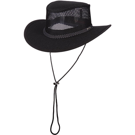 Mesh Covered Soaker Safari Hat - S - Black