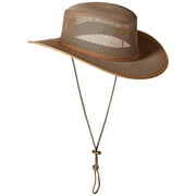 Mesh Covered Soaker Safari Hat - M - Beaver